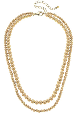 Ember 2-Row Ball Bead Necklace