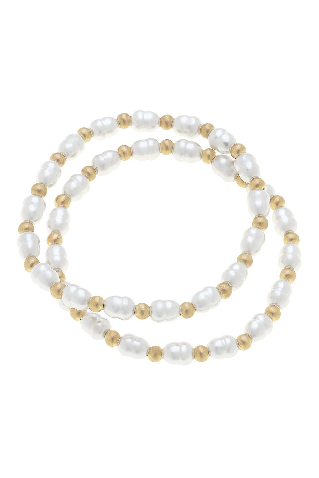 Carly Ball Bead & Pearl Stretch Bracelets