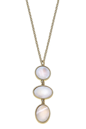 Brie Mother of Pearl Pendant Necklace