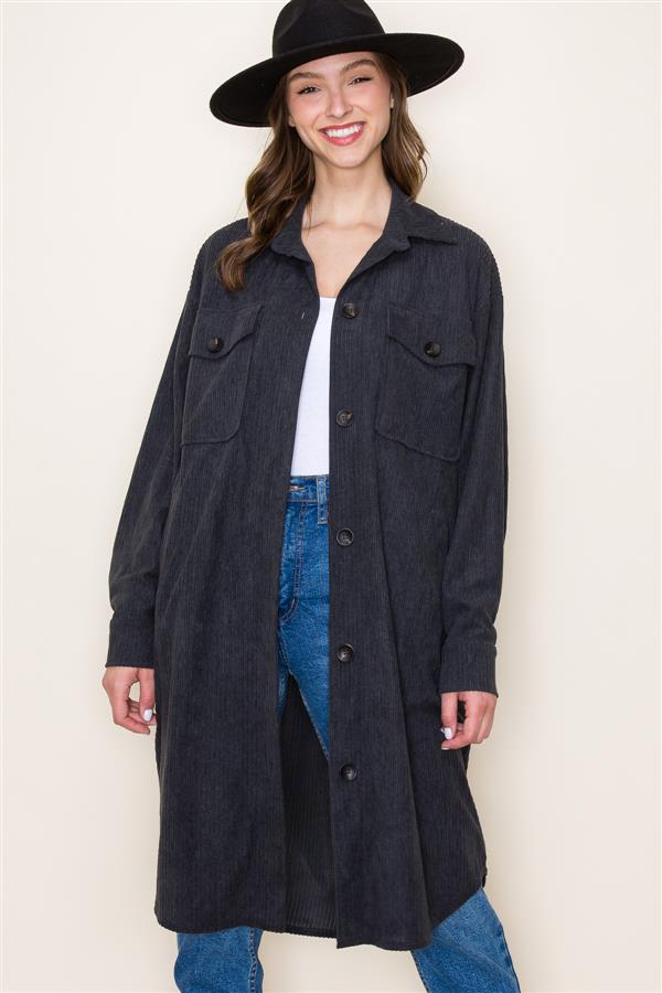 Corduroy Overshirt Shacket