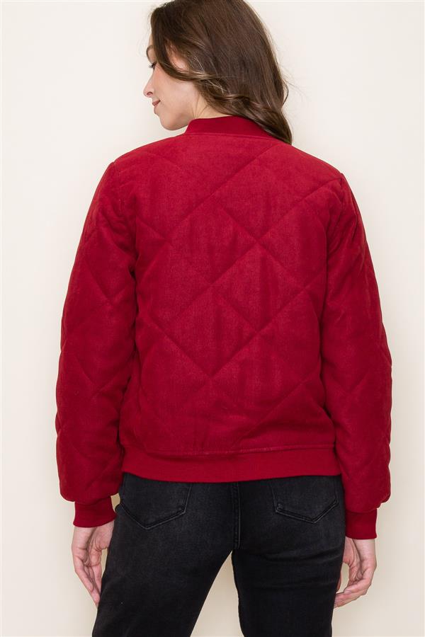 Quilted Bomber Jacket