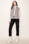 Checkered Fur Polar Vest