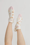 Mushroom Pom Home Socks
