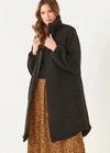 Agnes Long Quilted Sherpa Coat