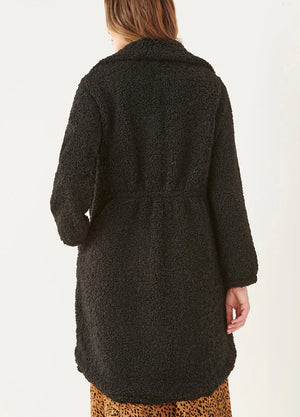 Agnes Long Quilted Sherpa Coat