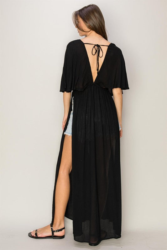 Batwing Coverup Dress