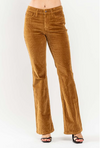 Mid Rise Corduroy Boot Cut Pants