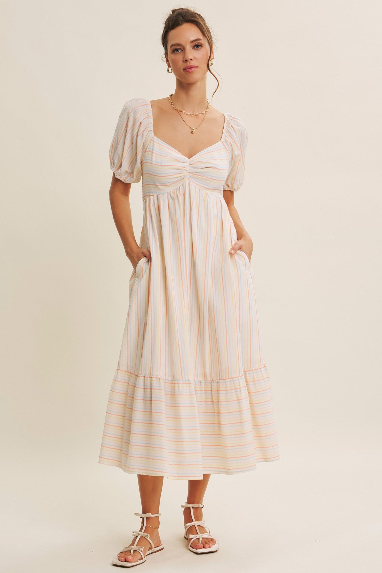 empire waist tiered maxi dress Empire Waist Tier Maxi Dress