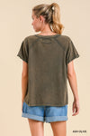 Raw Trim Mineral Knit Top