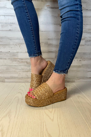 Peony Slip-On Platform Sandals