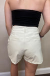 Faux Leather Side Pocket Shorts