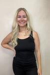 Ribbed Racer Back Tank Top