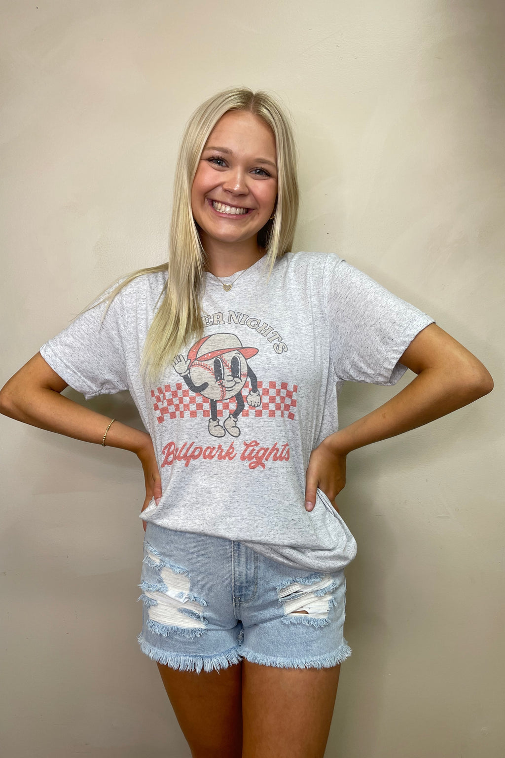 Summer Nights Ballpack Lights Graphic Tee