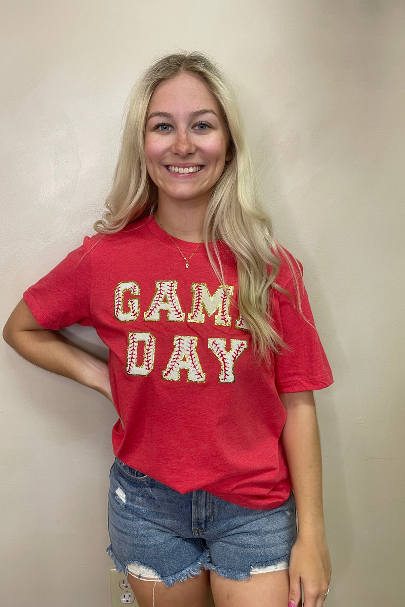 Gameday Baseball Patch Graphic Tee