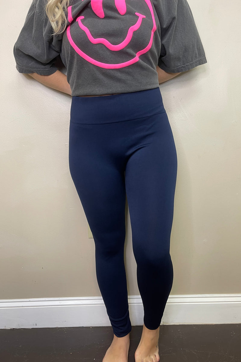 Plus Navy Leggings – Free Souls Boutique