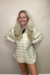 SC Packable Lightweight Puffer Jacket - Ivory