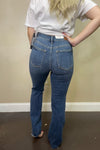 Mid Rise Step Hem Bootcut Jeans