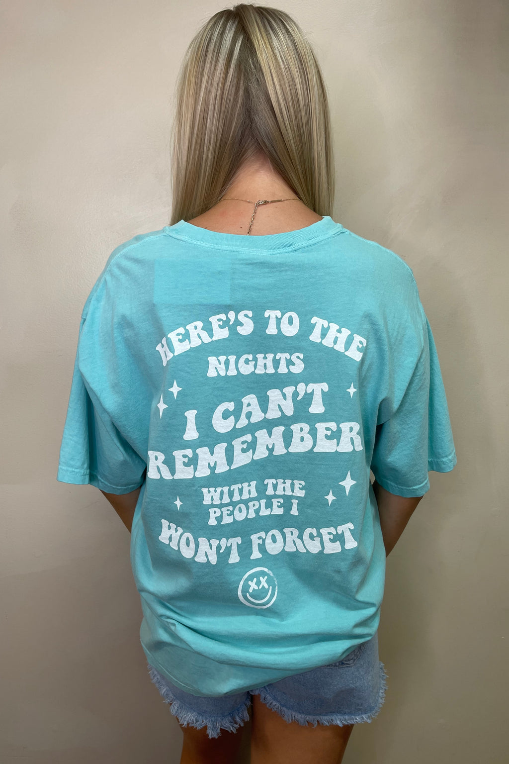 Here's To The Nights I Can't Remember Comfort Colors Graphic Tee