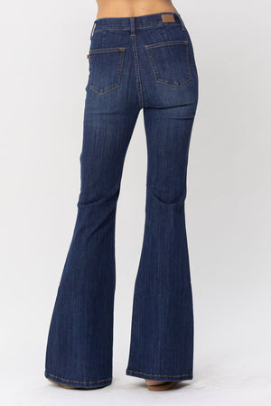 HW Pull on Flare Jeans