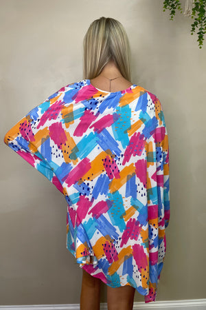 Plus Print Spot Kimono