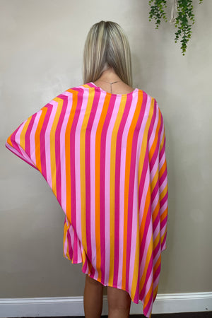 Bright Stripes Kimono