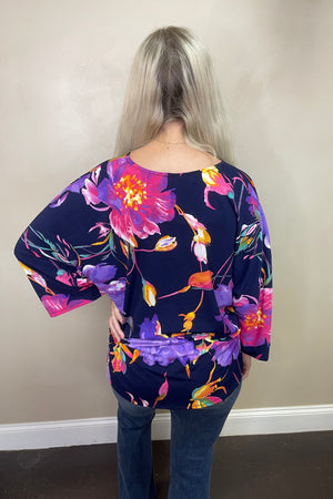 Floral Polyspan Top