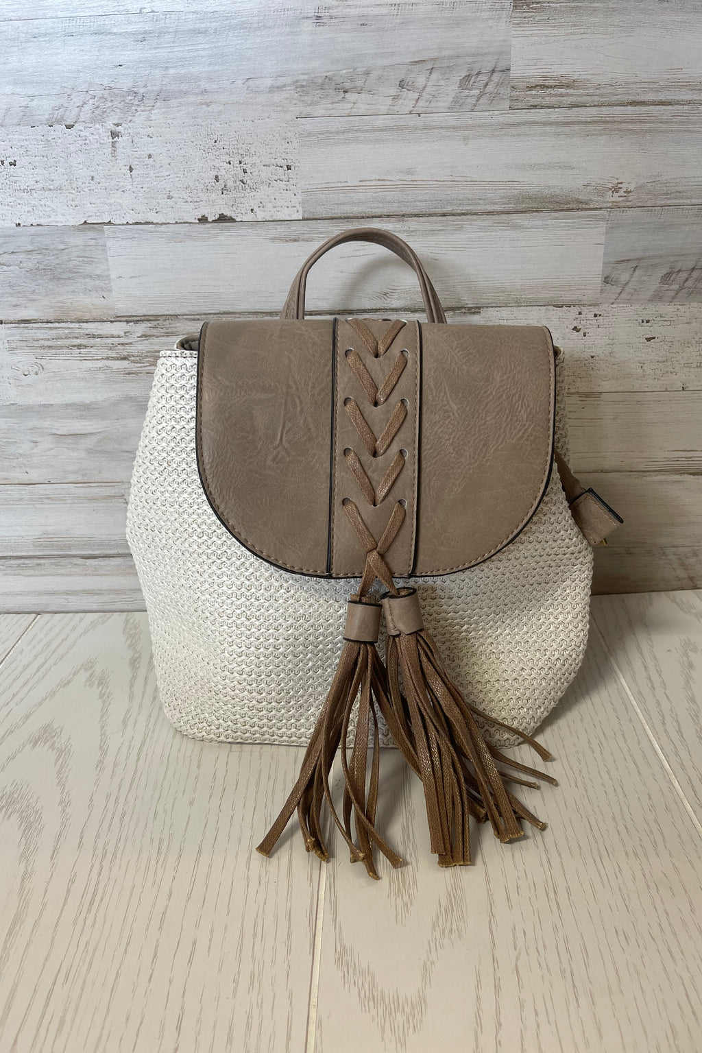 Eleanora Flapover Tassel Backpack