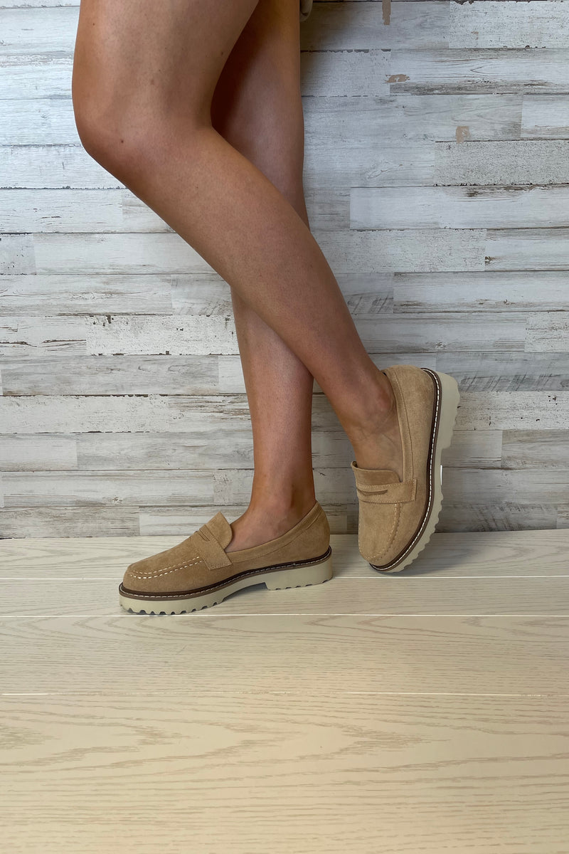 Boost Suede Loafers- Sand