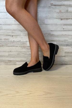 Boost Suede Loafers- Black