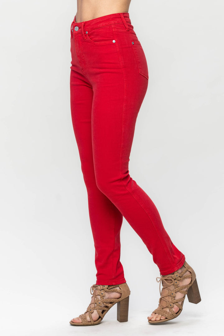 HW Tummy Control Color Skinny Jeans