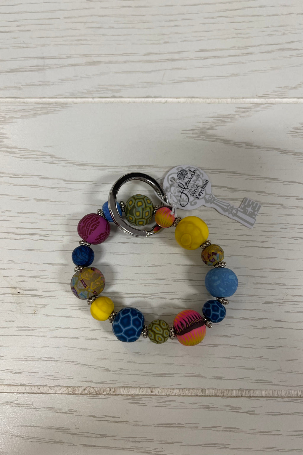 Bohemian Small Bead Bracelet Keychain Keyring