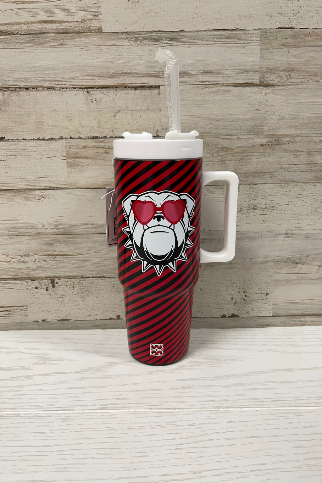 Bulldogs Varsity Stripe To Go Tumbler