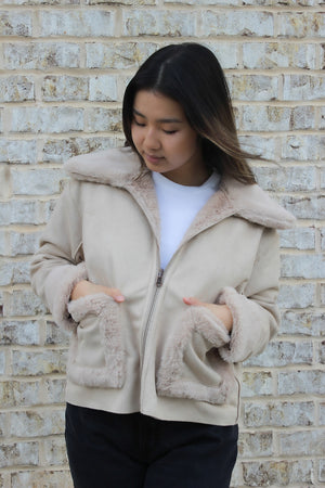 Emmaline Suede & Fur Jacket