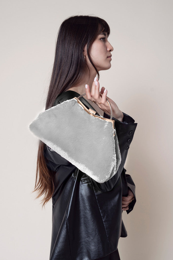 Mini Snap Closure Crossbody With Chain Strap