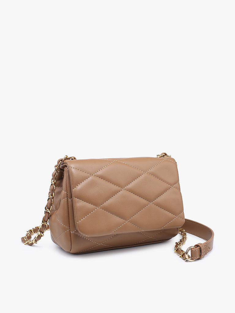 Quilted Crossbody with Chain Strap