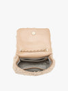 Sherpa Crossbody Purse with Chain Strap