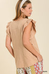 Ruffle Sides Knit Top