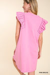 French Terry Ruffle Dress