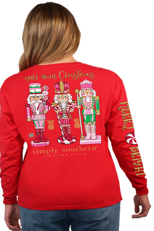 LS Nuts About Christmas Nutcracker Graphic Tee