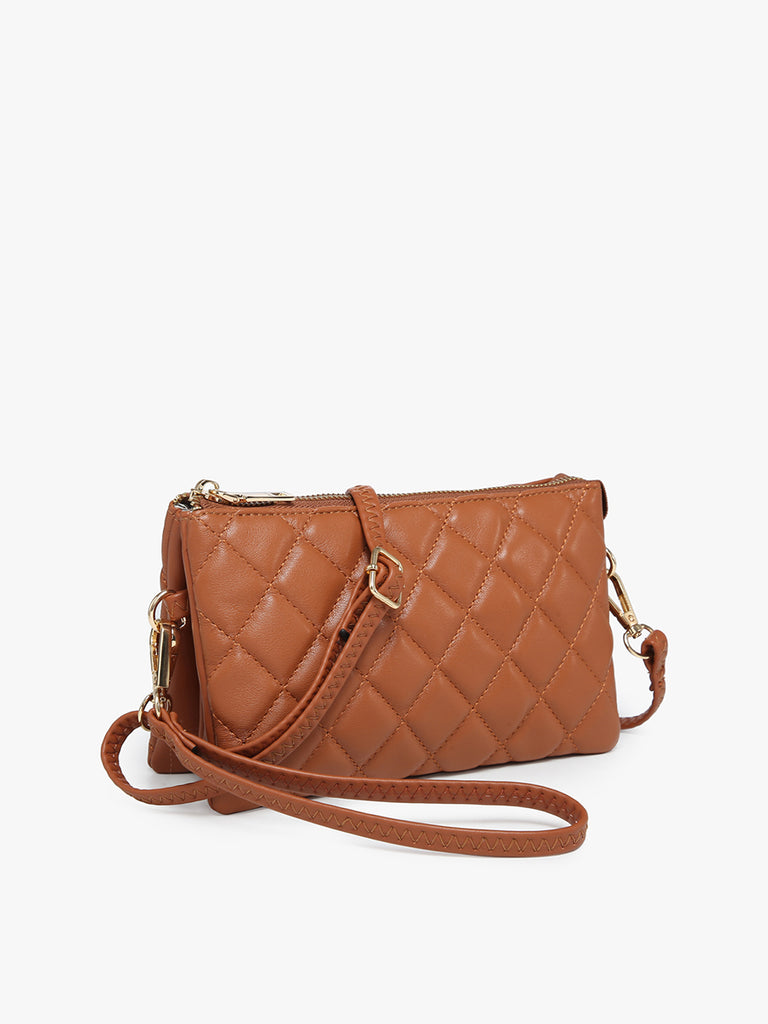 Riley Quilted Clutch/Crossbody/Wristlet Purse