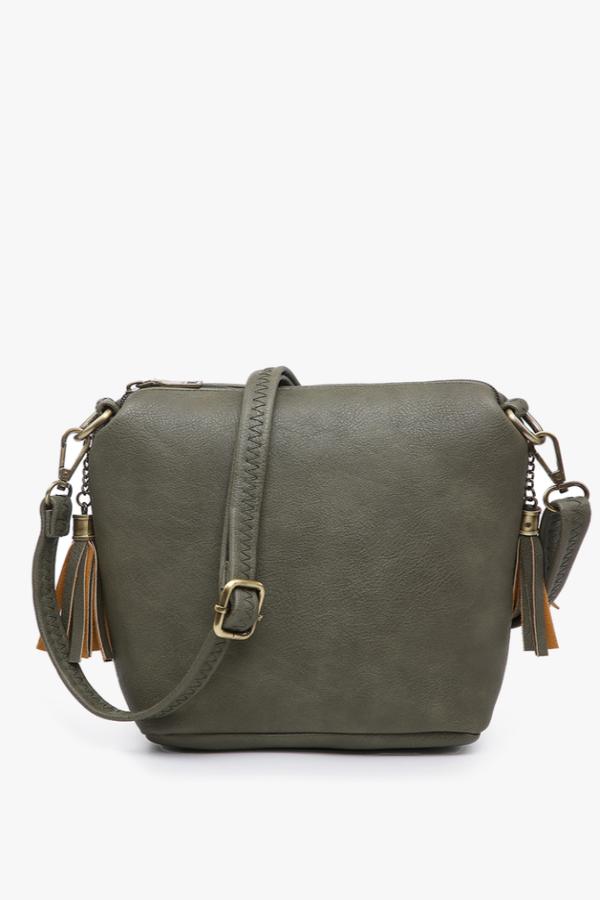 Dylan Tassel Zippers Crossbody Bag