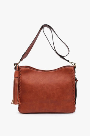 Nina Whipstitch Tassel Crossbody Bag