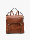 Indigo Convertible Studded Backpack Handbag
