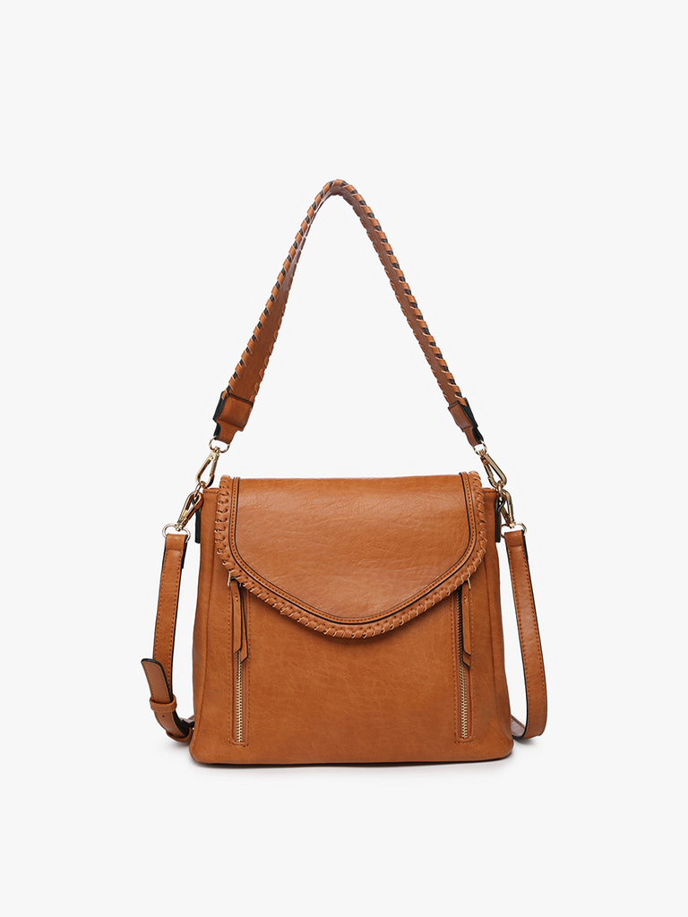 Lorelei Braided Edge Flapover Crossbody Handbag