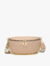 Sylvie Quilted Belt Bag With Chain Strap