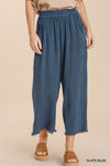 Wide Leg Elastic Waist Pants