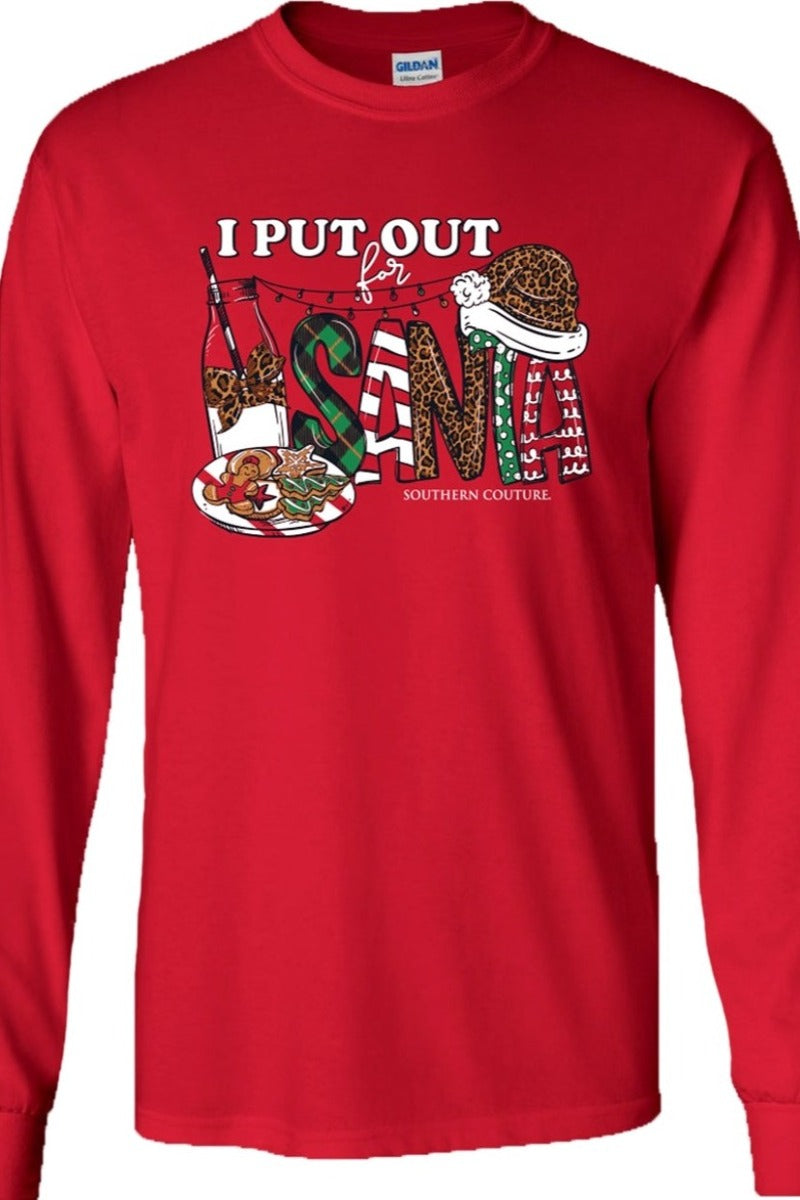 I Put Out For Santa Soft LS Graphic Tee