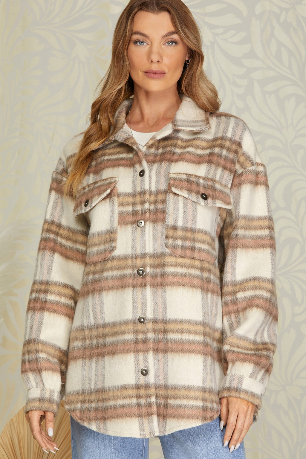 Brushed Plaid Shacket