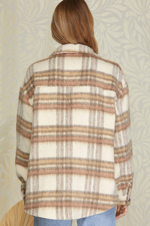 Brushed Plaid Shacket