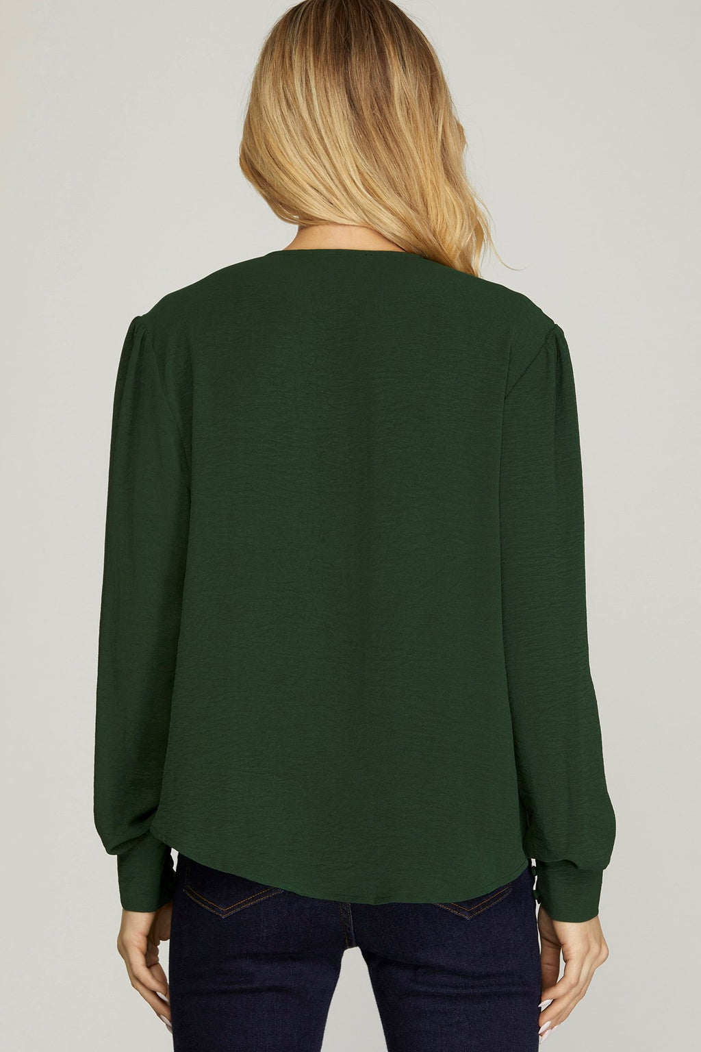 LS Surplice Woven Top